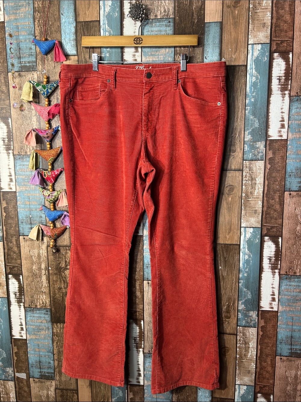 Universal Thread Corduroy Wide-Leg Jeans in Burnt Orange